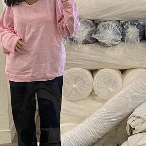 All Pima Apparel bubble gum pink sweater